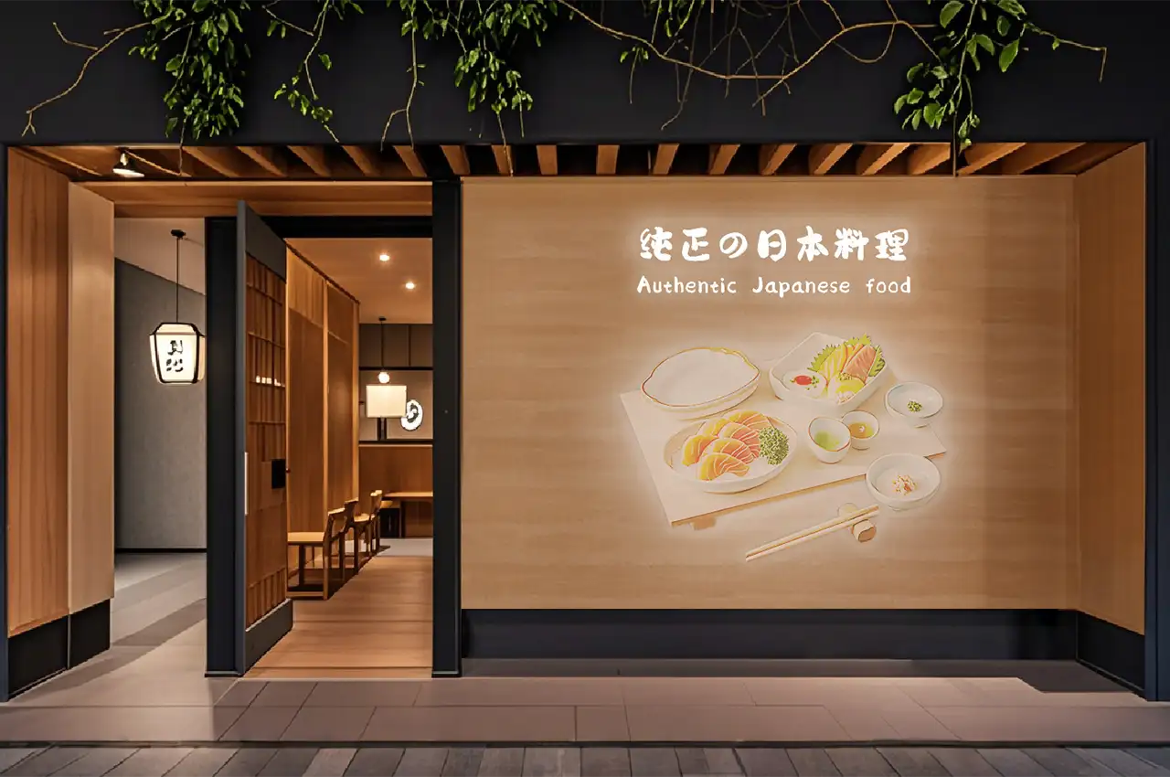 日料店 ─ 亮屏