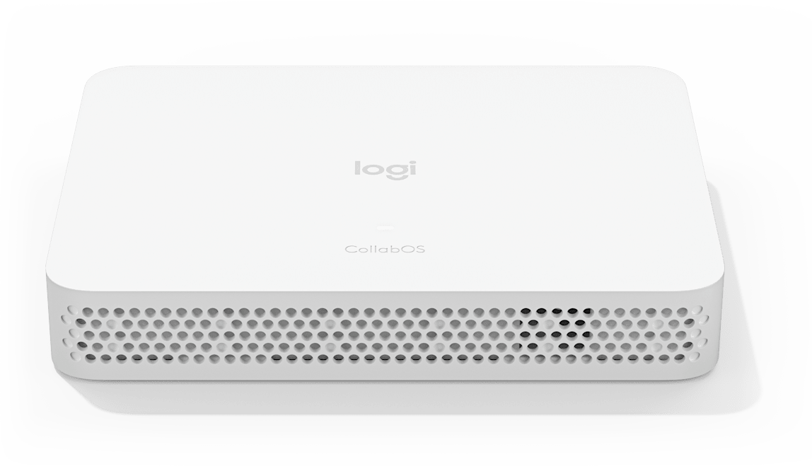 Logitech RoomMate 把既有設備變成免電腦會議室｜CollabOS 運算主機，支援 Teams Rooms 與 Zoom Rooms