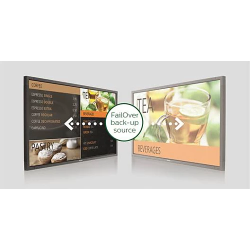 Philips 75BDL4550D 75 吋 4K 商用顯示器｜500 cd/m²、24/7 橫直皆可、含 OPS 擴充槽與 10×15 拼接