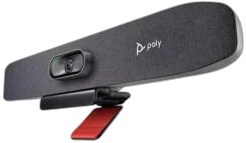 HP Poly Studio R30 小型會議室 USB 視訊棒｜插筆電就能用，4K 廣角 110°、不需要會議室授權